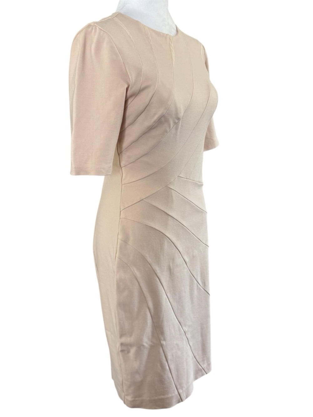 Ted Baker Corie Seam Detail Dress Blush Pink Bodycon Bandage Size Small - Picture 7 of 13